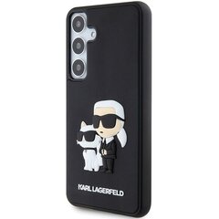 Original Pouch KARL LAGERFELD  hardcase 3D Rubber Karl&Choupette KLHCS24M3DRKCNK for Samsung Galaxy S24 Plus black цена и информация | Чехлы для телефонов | hansapost.ee