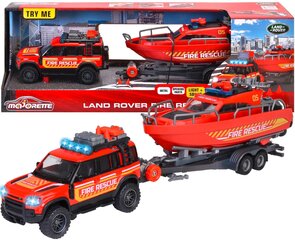 Komplekt Interaktiivne hädaolukorra sõidukite Land Rover koos tuletõrjepaadi valguse heliga hind ja info | Mänguasjad poistele | hansapost.ee