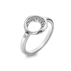 Hot Diamonds Шикарное серебряное кольцо с бриллиантом и топазом Celestial DR232 цена и информация | Кольцо | hansapost.ee