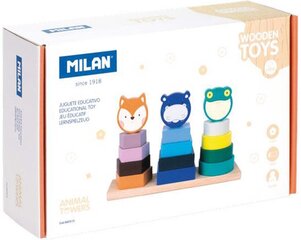 Puidust Loomatorn Milano hind ja info | Beebide mänguasjad | hansapost.ee