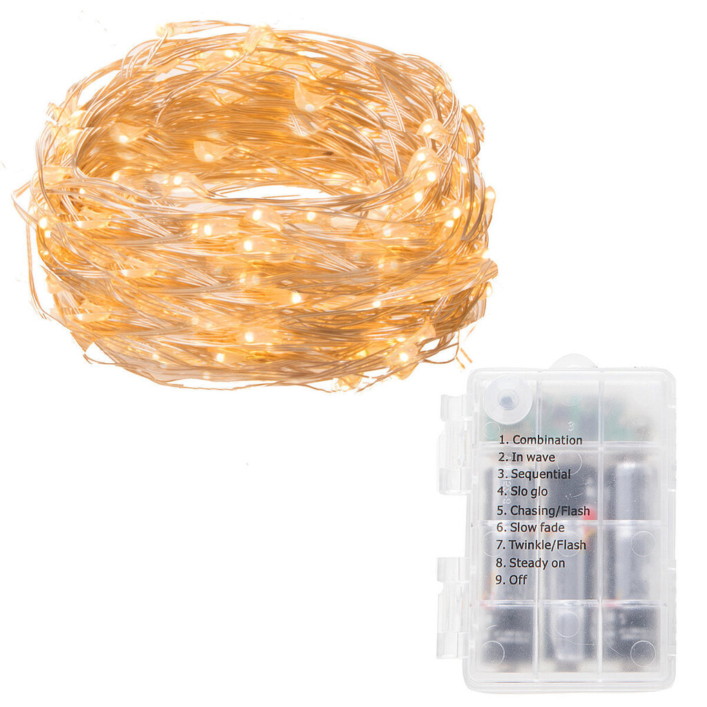 Valguskett 100 LED MicroLED puldiga "Smart", soe valge hind ja info | Jõulutuled | hansapost.ee