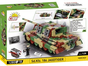 COBI - Конструктор Sd.Kfz. 186 - Jagdtiger, 1/28, 2580 цена и информация | Конструкторы и кубики | hansapost.ee