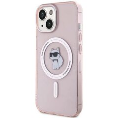 Чехол Karl Lagerfeld IML Choupette MagSafe case for iPhone 15 - pink цена и информация | Чехлы для телефонов | hansapost.ee
