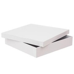 Pappkarp 33,5x33,5x6,5 cm, valge hind ja info | Ehete valmistamise tarvikud | hansapost.ee