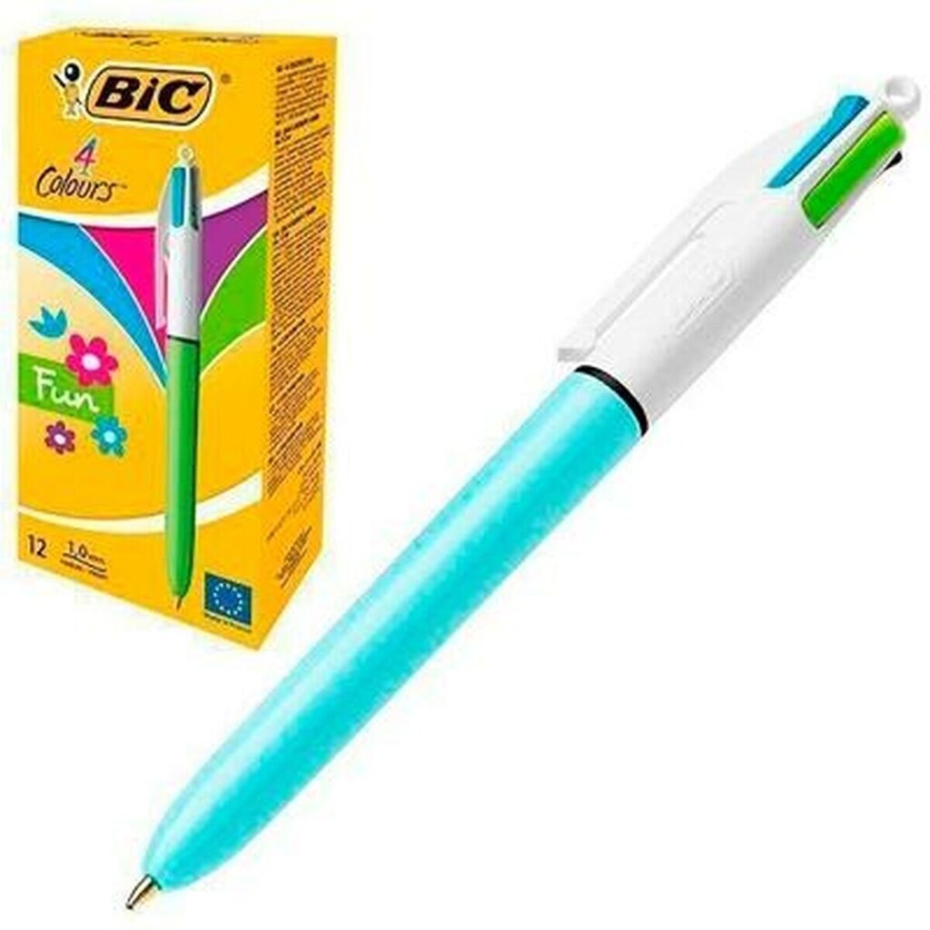 Biro pastapliiatsite komplekt Bic Fun 12 Tükid, osad Mitmevärviline цена и информация | Kirjutusvahendid | hansapost.ee