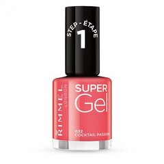 Rimmel London Super Gel STEP1 küünelakk 12 ml, 032 Cocktail Passion hind ja info | Küünelakid ja küünelakieemaldajad | hansapost.ee