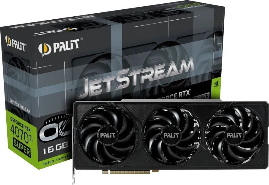 Palit GeForce RTX 4070 Ti Super JetStream OC (NED47TSS19T2-1043J) hind ja info | Videokaardid | hansapost.ee