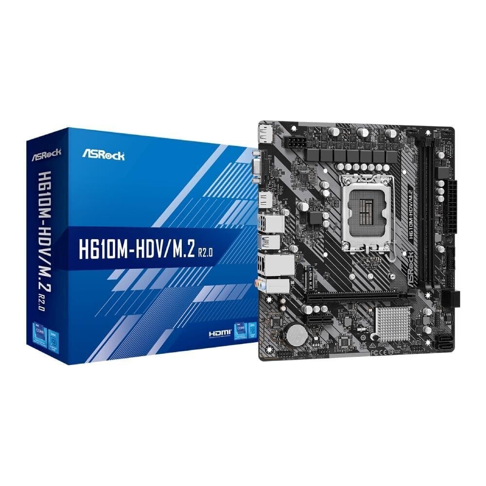 ASRock H610M-HDV/M.2 R2.0 hind ja info | Emaplaadid | hansapost.ee