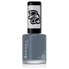 Rimmel London 60 Seconds By Rita Ora küünelakk 8 ml, 807 My Grey цена и информация | Лаки для ногтей, укрепители для ногтей | hansapost.ee