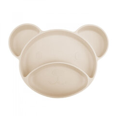 Тарелка липкая силиконовая Canpol Babies Bear, бежевый цвет цена и информация | Детская посуда, контейнеры для молока и еды | hansapost.ee