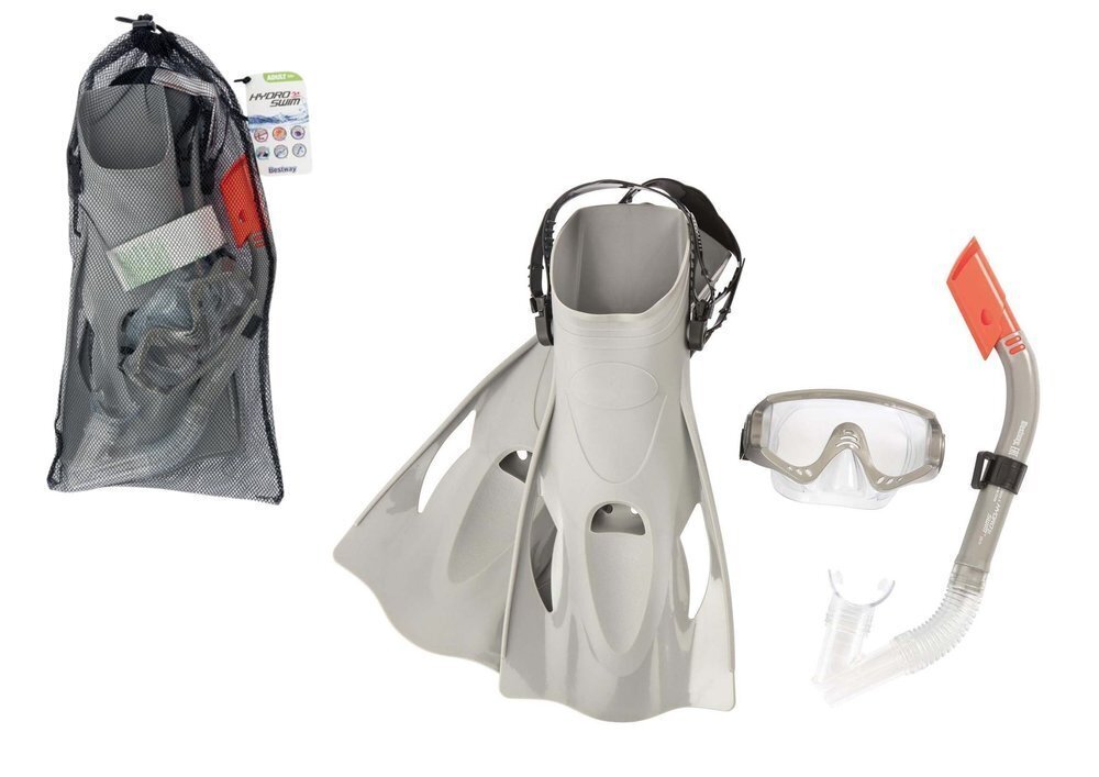 Sukeldumiskomplekt hall mask, uimed, toru Bestway 25020 цена и информация | Snorgeldamise komplektid | hansapost.ee