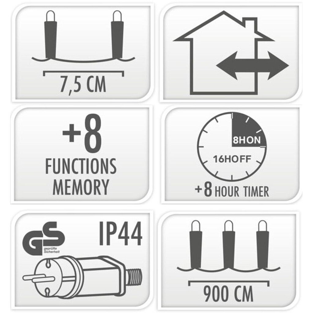 Jõulutulede valguskett 120 LED, 12 m hind ja info | Jõulutuled | hansapost.ee