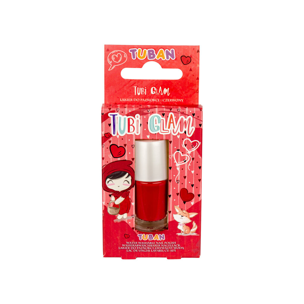 Tubi Glam - Küünelakk lastele - Punane - 5ml, Tuban TU3465 цена и информация | Laste ja ema kosmeetika | hansapost.ee