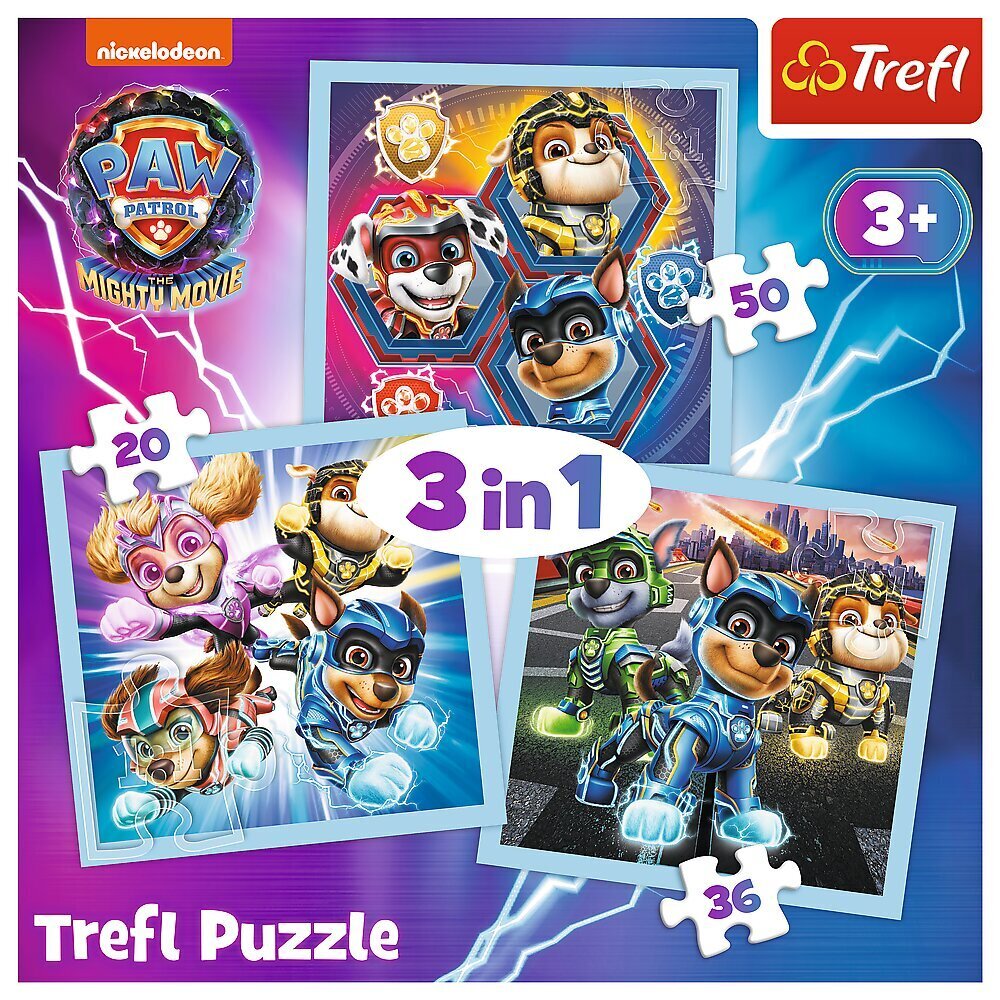 Trefel Paw Patrol Pusle 3 ühes цена и информация | Pusled lastele ja täiskasvanutele | hansapost.ee