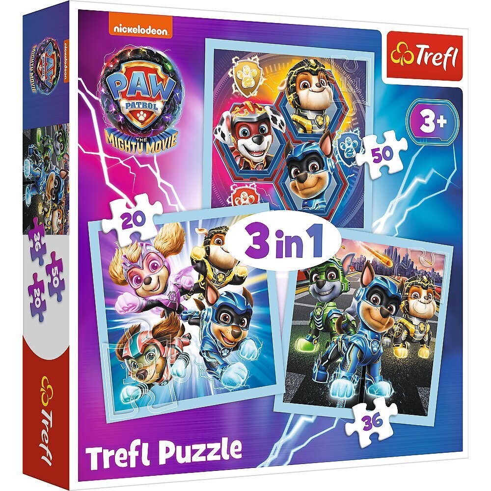 Trefel Paw Patrol Pusle 3 ühes цена и информация | Pusled lastele ja täiskasvanutele | hansapost.ee