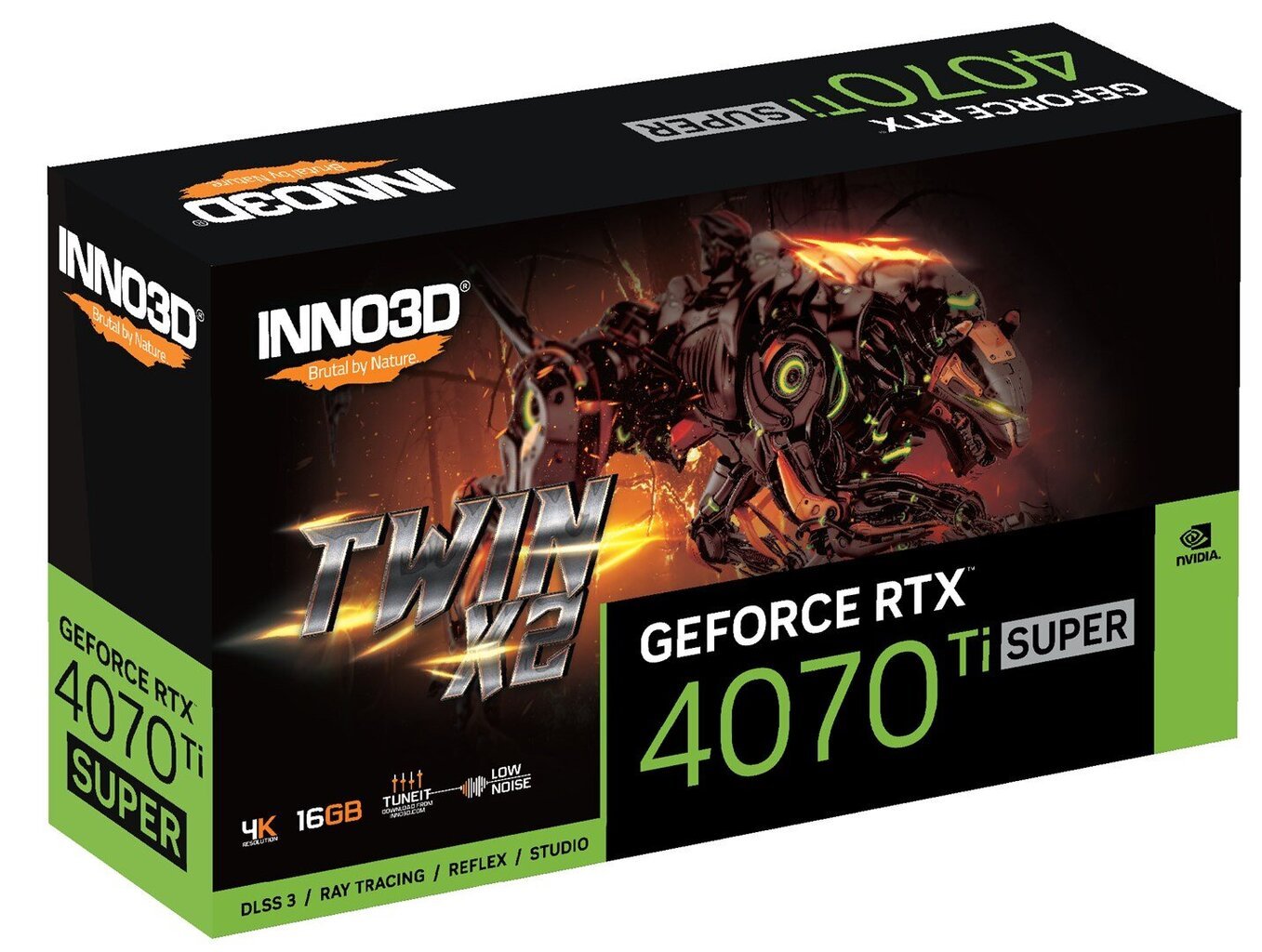 Inno3D GeForce RTX 4070 Ti Super Twin X2 (N407TS2-166X-186156N) цена и информация | Videokaardid | hansapost.ee