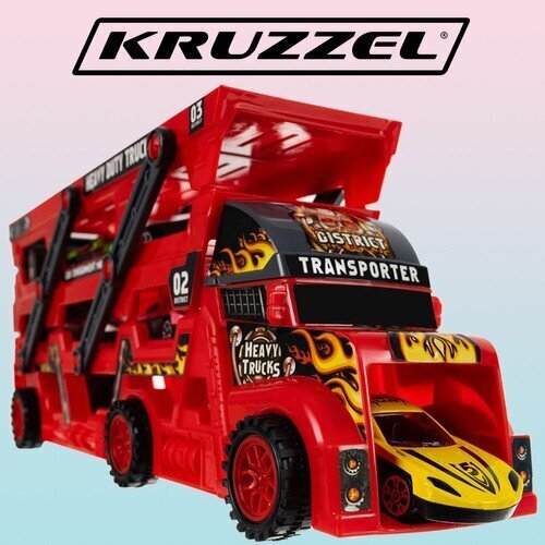 Autodega veoauto komplekt Kruzzel 22515 цена и информация | Mänguasjad poistele | hansapost.ee