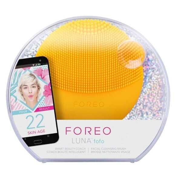 Nutikas näopuhastusvahend Foreo Luna Smart Sunflower Yellow, 1 tk hind ja info | Meigipintslid ja meigikäsnad | hansapost.ee