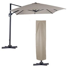 Садовый зонт Carruzzo Roma, коричневый цена и информация | Зонты, маркизы, стойки | hansapost.ee