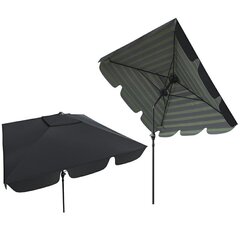 Садовый зонт Carruzzo L43H, черный цена и информация | Carruzzo Садовая мебель | hansapost.ee