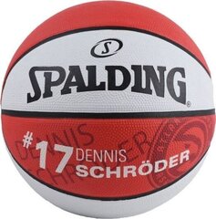 Баскетбольный мяч Spalding NBA Player D. Schroeder, 7 размер цена и информация | Баскетбольные мячи | hansapost.ee