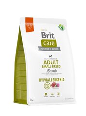 Brit Care Hypoallergenic Adult väikest tõugu koertele lambaliha ja riisiga, 3 kg цена и информация | Сухой корм для собак | hansapost.ee