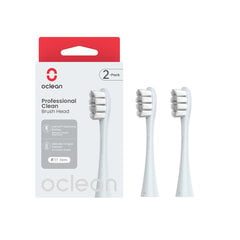 Harjapea Oclean Professional Clean Brush Head P1C9 Silver 2pcs hind ja info | Elektriliste hambaharjade otsikud | hansapost.ee
