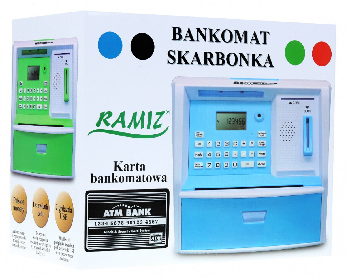 Rahakassa pangaautomaat, punane цена и информация | Põnevad rahakassad | hansapost.ee
