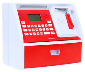 Копилка-банкомат, красный цвет цена и информация | Оригинальные копилки | hansapost.ee