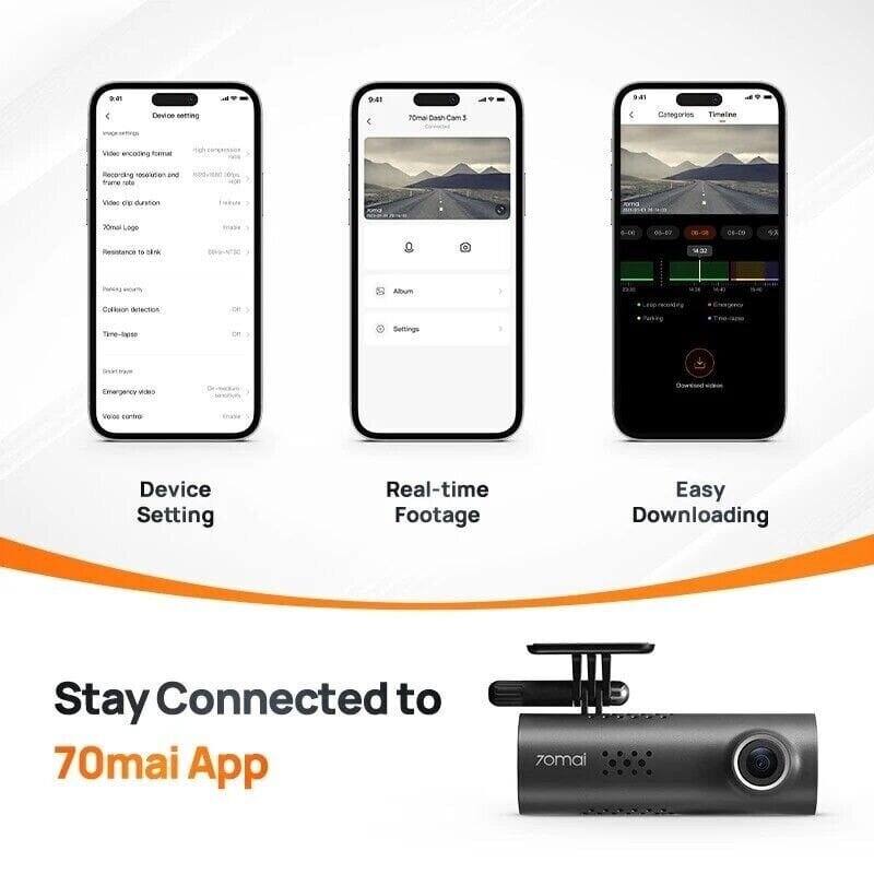 Videosalvesti 70mai Dash Cam 3 hind ja info | Pardakaamerad ja auto videokaamerad | hansapost.ee