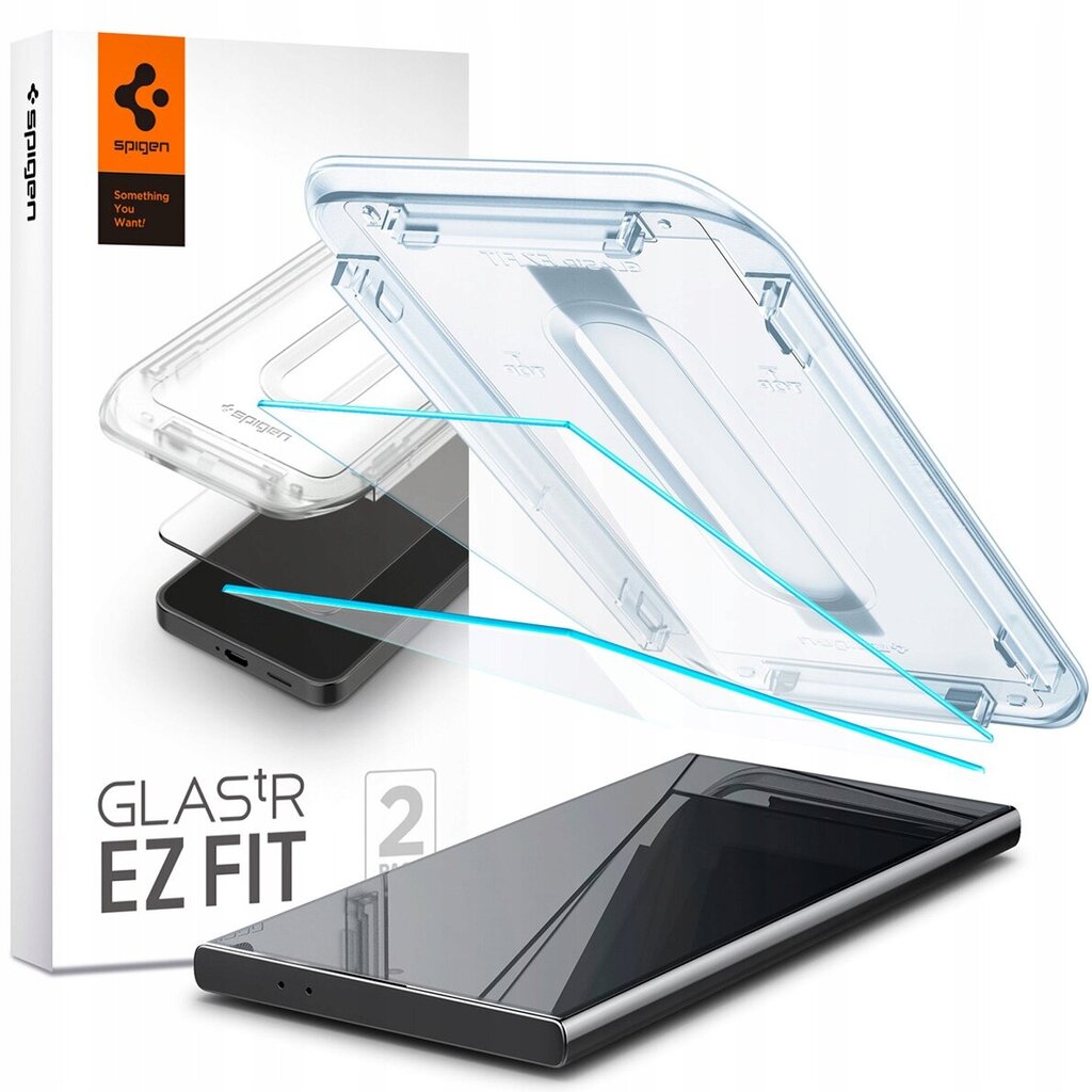 Klaas Spigen Glas.tR EZ Fit 2-Pack Galaxy S24 Ultra цена и информация | Ekraani kaitseklaasid ja kaitsekiled | hansapost.ee