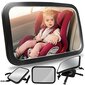 Peegel lapse jälgimiseks autos Gotel A51 black, 1 tk. цена и информация | Turvatoolide alused, istmekatted ja muud tarvikud | hansapost.ee