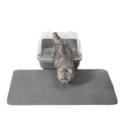 Коврик для туалета для кошек Leobert, 60x45 см, темно-серый цвет цена и информация | Средства по уходу за животными | hansapost.ee