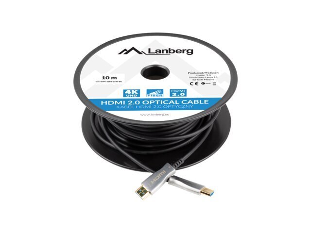 Lanberg, HDMI, 10 m цена и информация | Juhtmed ja kaablid | hansapost.ee