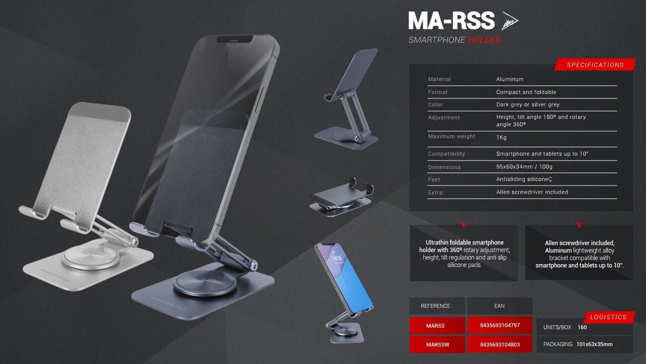 Mars Gaming MA-RSSW hind ja info | Telefonihoidjad | hansapost.ee