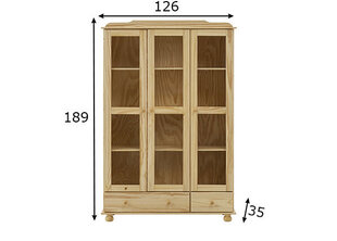 Kahjustatud pakendiga toode. Vitriin Mobilia Kapp, ruda hind ja info | Mööbel defektiga pakendis | hansapost.ee