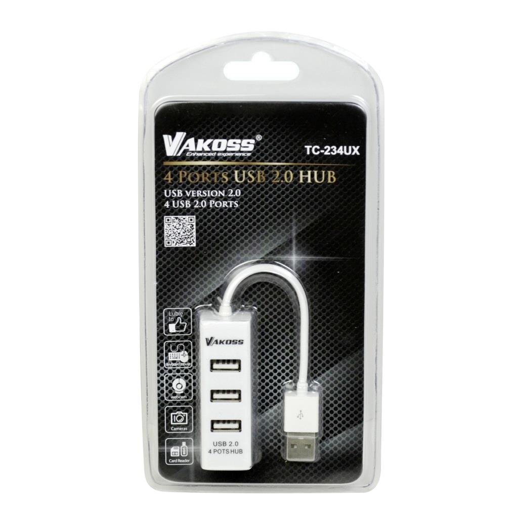 Vakoss TC-234UX hind ja info | USB adapterid ja jagajad | hansapost.ee