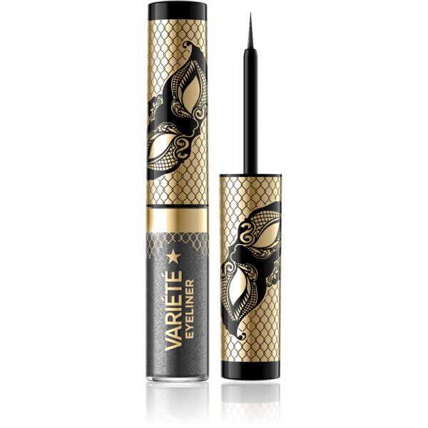 Silmalainer Eveline Variete Eyeliner, silver dust 04, 4ml цена и информация | Lauvärvid, ripsmetušid ja silmapliiatsid | hansapost.ee