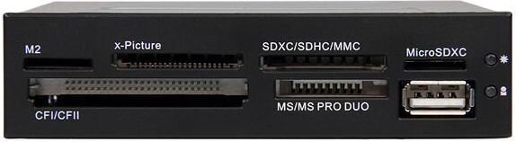 Kaardilugeja Startech 35FCREADBK3 3,5" цена и информация | USB adapterid ja jagajad | hansapost.ee