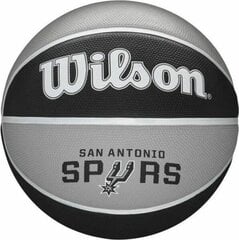 Korvpall Wilson NBA Team San Antonio Spurs, suurus 7 цена и информация | Баскетбольные мячи | hansapost.ee
