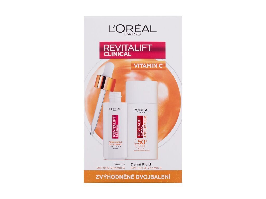 L'Oréal Paris kosmeetikakomplekt: näokreem, 50 ml + seerum, 30 ml цена и информация | Näokreemid | hansapost.ee