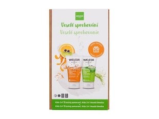 Kehahoolduskomplekt lastele Weleda Happy Shower, 300 ml hind ja info | Dušigeelid, õlid | hansapost.ee