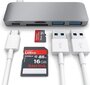 Satechi USB-C Pass Through USB Hub - kontsentraator 3 ühes. Ühildub uue MacBooк, tähendab saab laadida цена и информация | USB adapterid ja jagajad | hansapost.ee
