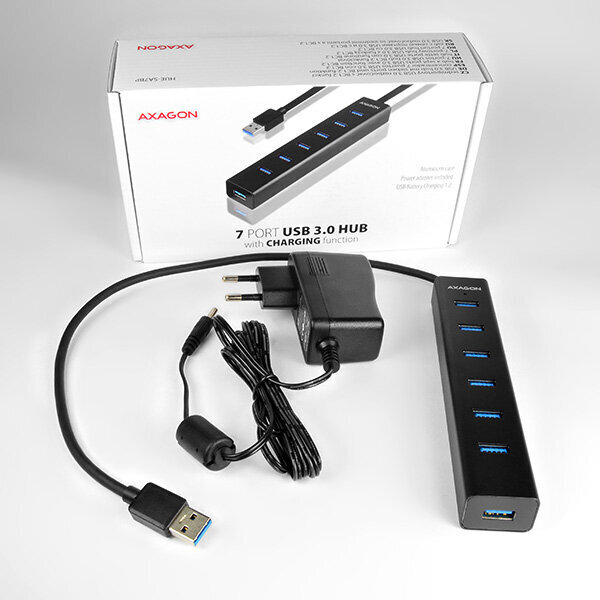 Axagon HUE-SA7BP 7x USB3.0 цена и информация | USB adapterid ja jagajad | hansapost.ee