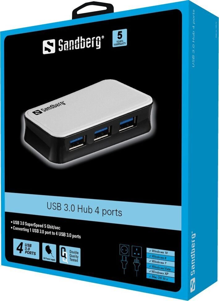 Sandberg 13372 цена и информация | USB adapterid ja jagajad | hansapost.ee