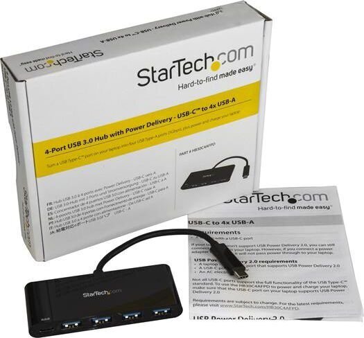 USB-jaotur Startech HB30C4AFPD цена и информация | USB adapterid ja jagajad | hansapost.ee