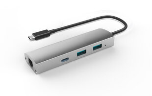 USB 3.1 to 2-Port USB3.0 HUB + 1-Port USB3.1 with Gigabit Ethernet Adapter цена и информация | Адаптеры и USB-hub | hansapost.ee