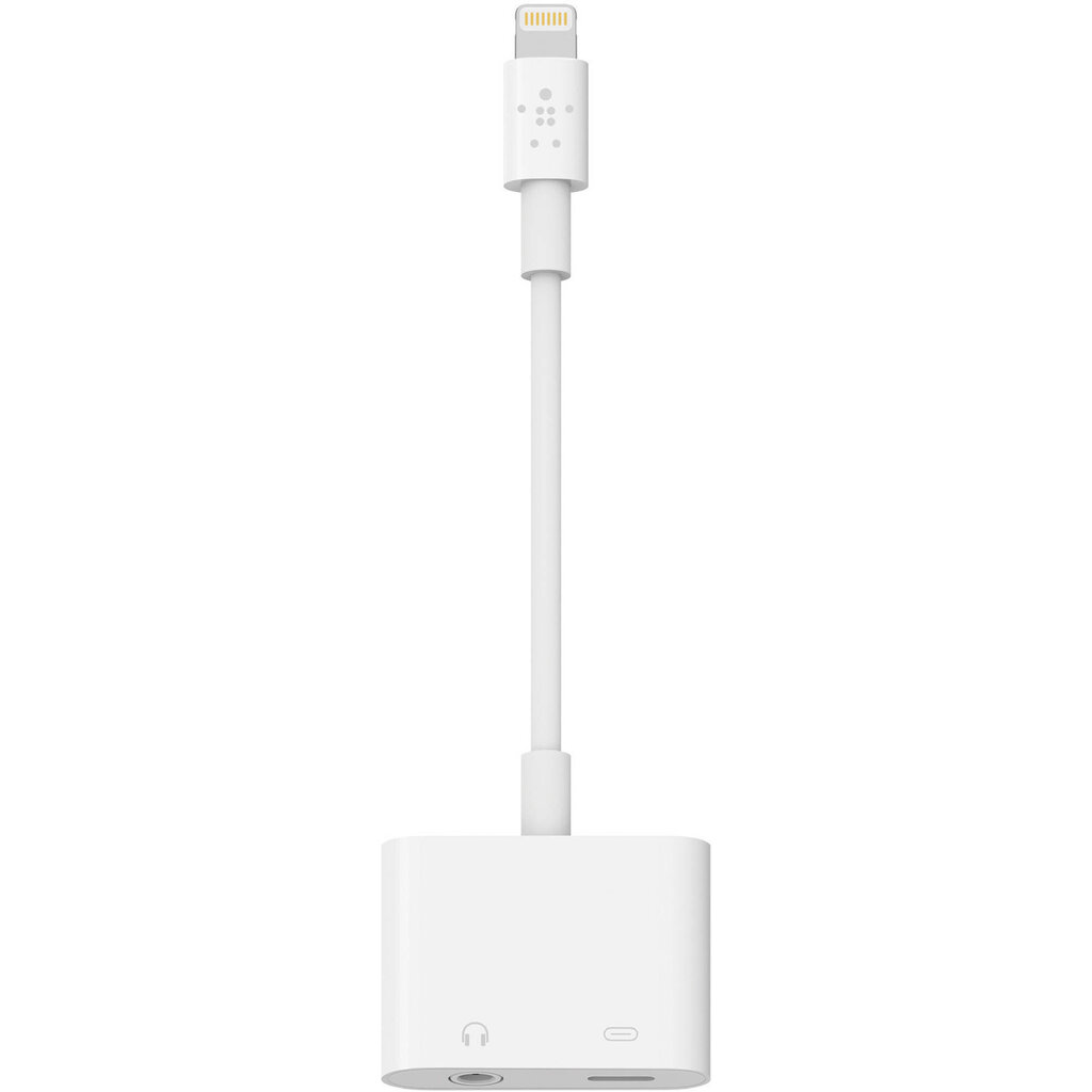 Adapter Lightning - 3,5mm + Lightning Belkin hind ja info | USB adapterid ja jagajad | hansapost.ee