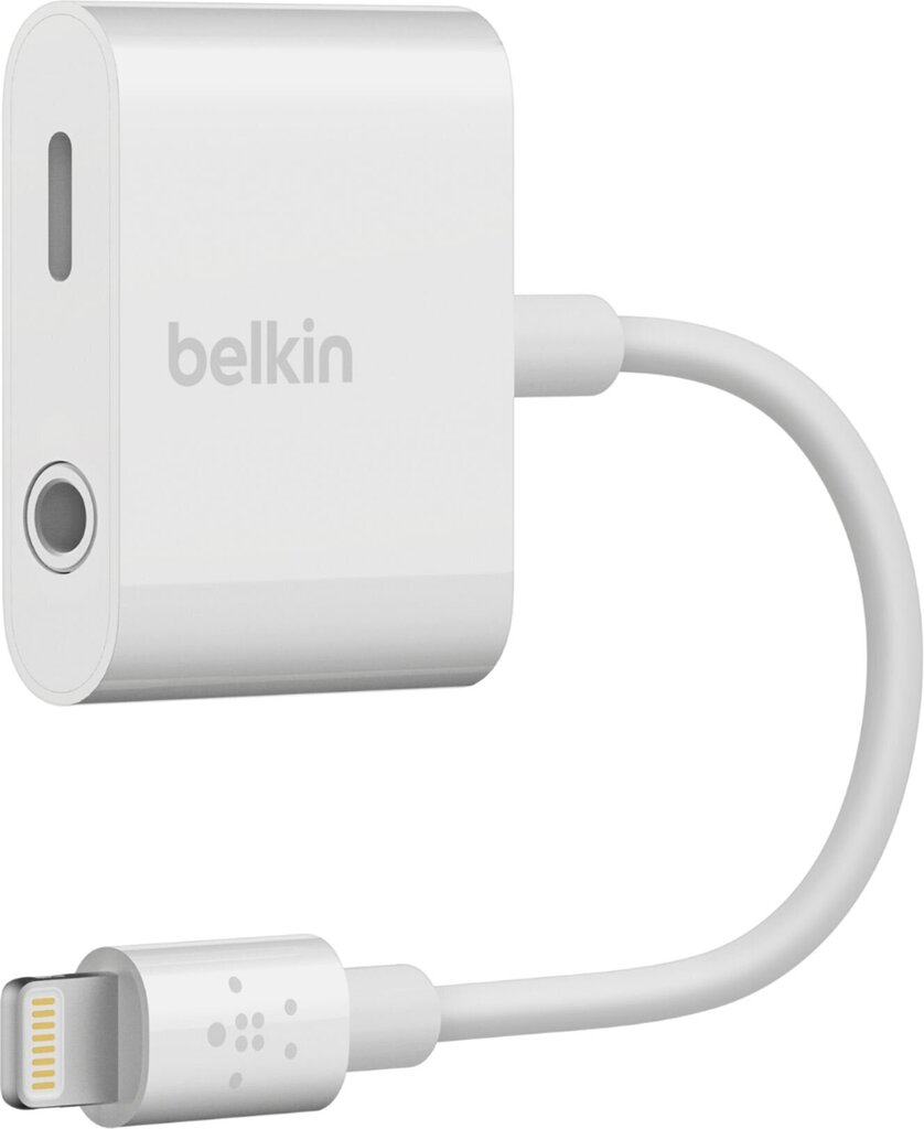 Adapter Lightning - 3,5mm + Lightning Belkin цена и информация | USB adapterid ja jagajad | hansapost.ee