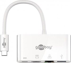 Адаптер Goobay USB-C Multiport Adapter (HDMI + E) цена и информация | Адаптеры, USB-разветвители | hansapost.ee